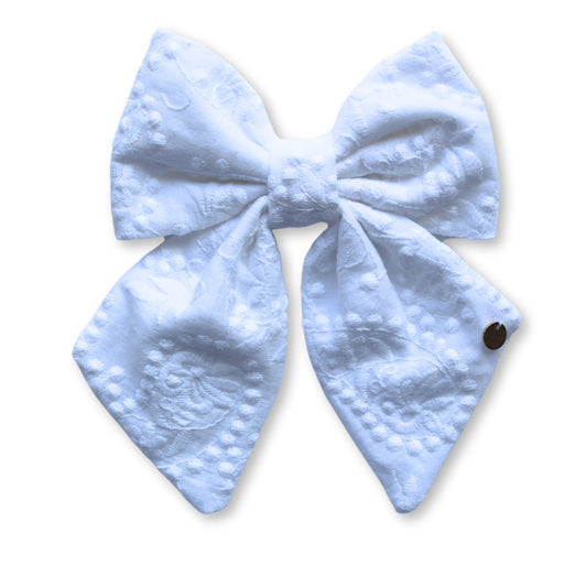 Powdered Sugar Sailor Bow Tie