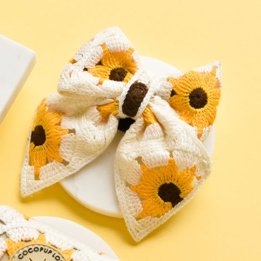 Sunflower Patch Sailor Bow Tie