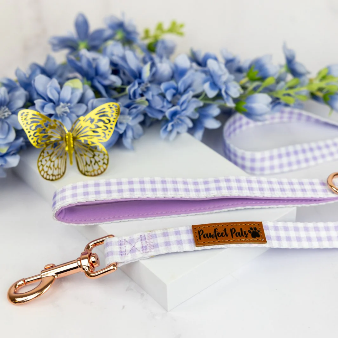 Social Butterfly Purple Gingham Soft Lead