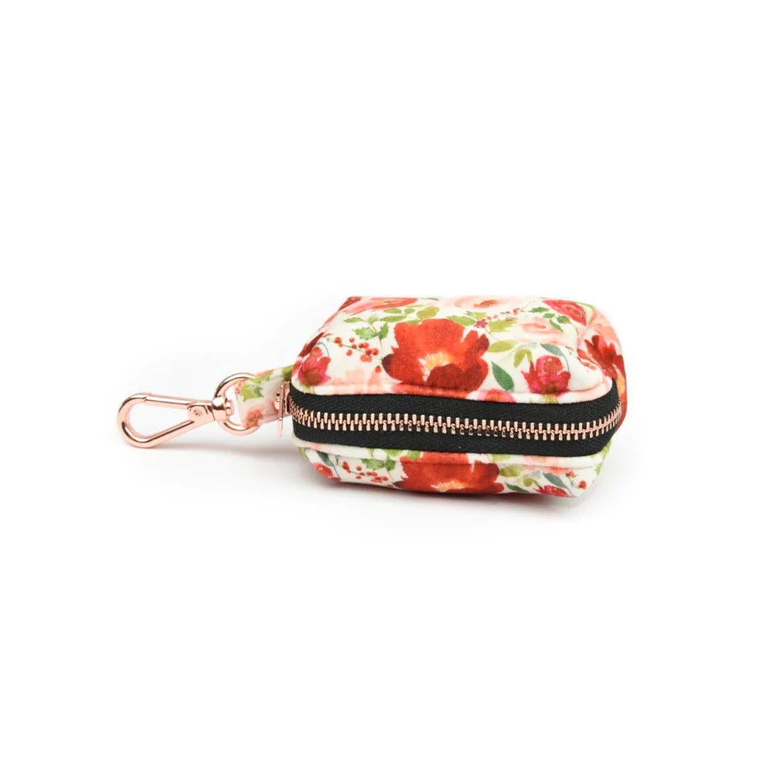 Holly Floral Velvet Waste Bag Holder