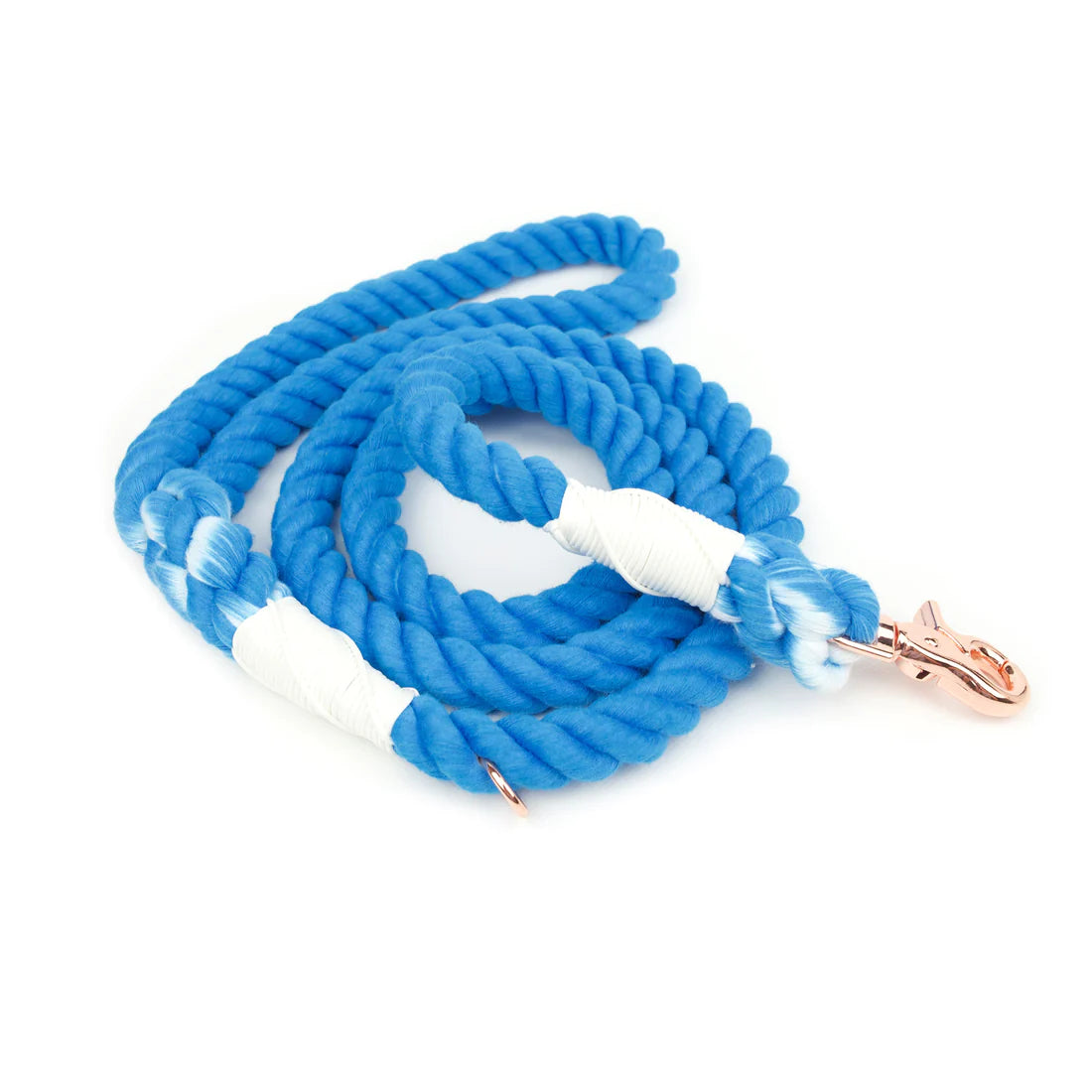 Electric Blue Rope Leash