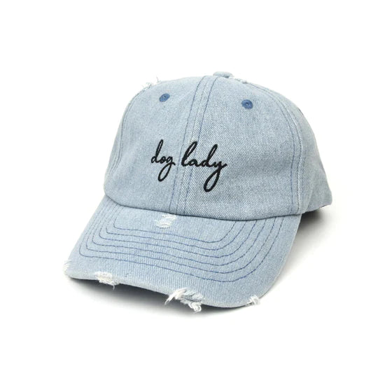 Dog Lady Denim Cap