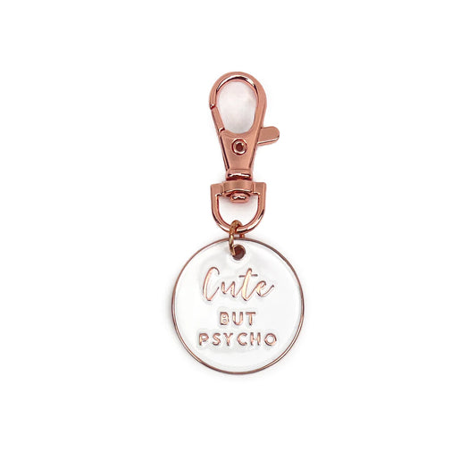 Cute But Psycho Collar Charm